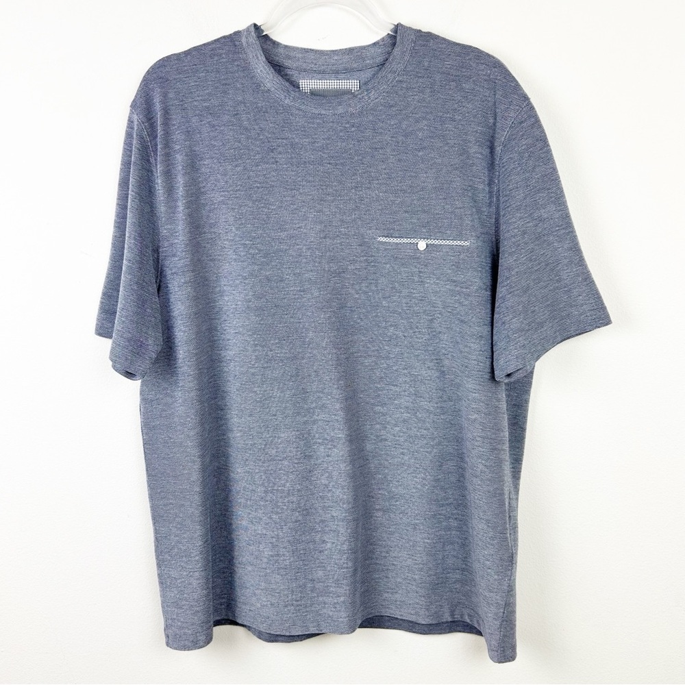 NWT TD Thomas Dean Performance Polo Men's large 100% cotton t-shirt size: L